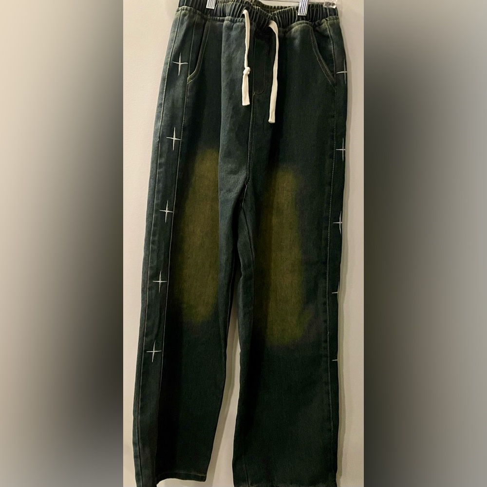Brand Jeans Vogue Cross Elastic Wide Leg Denim Jeans 2XL NWT Streetwear